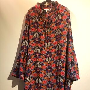 Women's Fall Vibe Fashionable Sleeve Tunic Top